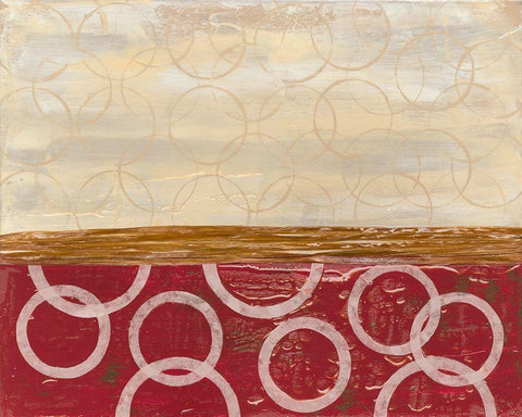 Going in Circles I Black Ornate Wood Framed Art Print with Double Matting by Avondet, Natalie