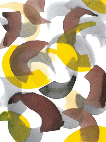 Parenthesis II White Modern Wood Framed Art Print with Double Matting by Fuchs, Jodi