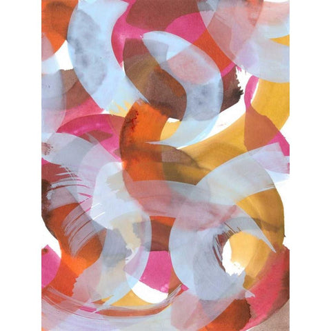 Sherbert I Black Modern Wood Framed Art Print by Fuchs, Jodi