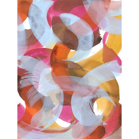 Sherbert I White Modern Wood Framed Art Print by Fuchs, Jodi