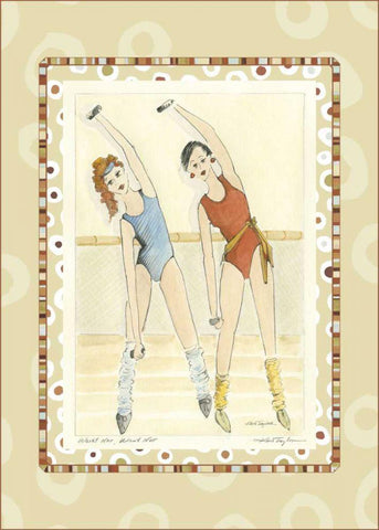 Waist Not, Want Not Black Ornate Wood Framed Art Print with Double Matting by Taylor, Kris