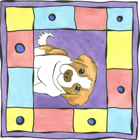 Buster Black Modern Wood Framed Art Print with Double Matting by Meagher, Megan