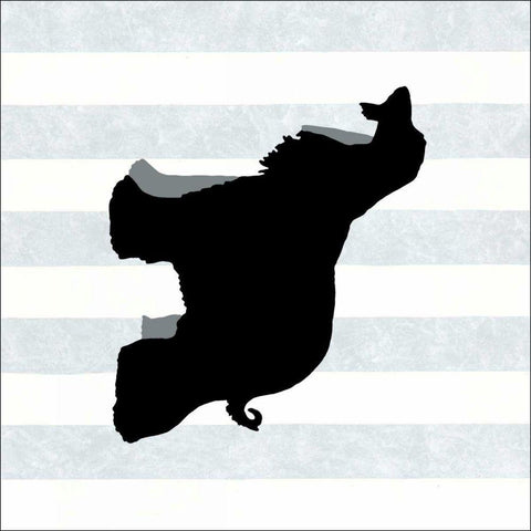 Afghan Hound in Neutral Black Ornate Wood Framed Art Print with Double Matting by Lucas, Christine