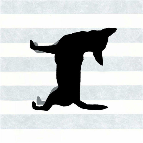 Chihuahua in Neutral Black Modern Wood Framed Art Print by Lucas, Christine