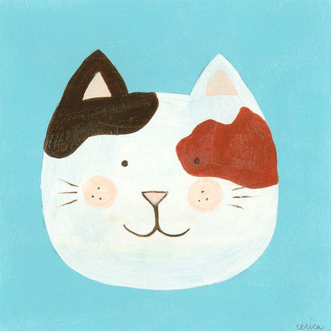 Annie Black Modern Wood Framed Art Print with Double Matting by Vess, June Erica