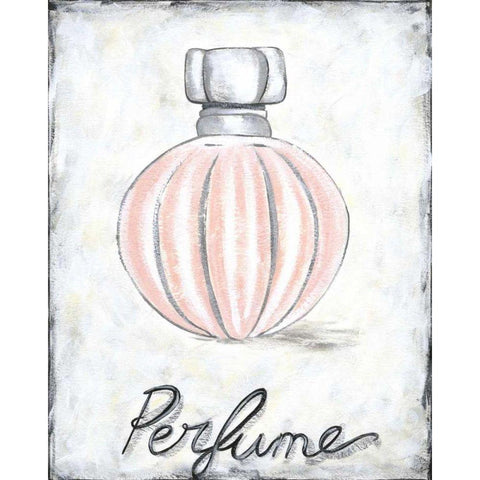 Perfume White Modern Wood Framed Art Print by Zarris, Chariklia