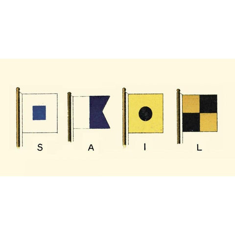 Sail Black Modern Wood Framed Art Print by Vision Studio