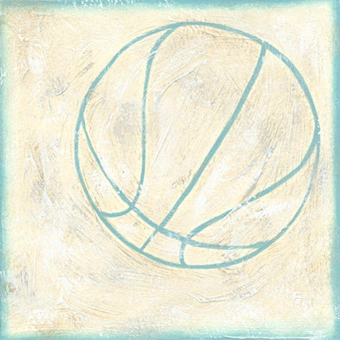 Basketball Rules White Modern Wood Framed Art Print by Zarris, Chariklia