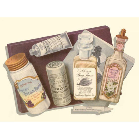 Vintage Boudoir II Black Modern Wood Framed Art Print by unknown