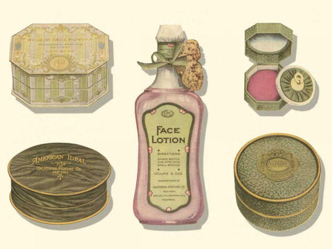 Vintage Boudoir III Black Ornate Wood Framed Art Print with Double Matting by unknown