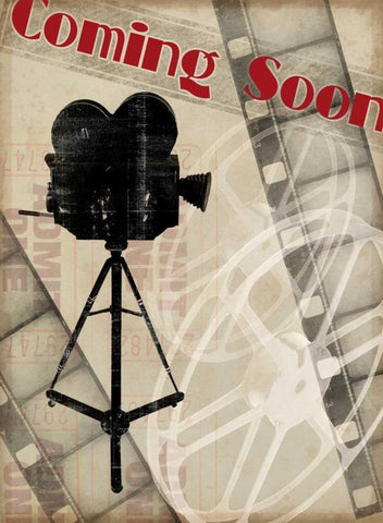 Small Coming Soon Black Ornate Wood Framed Art Print with Double Matting by Vision Studio