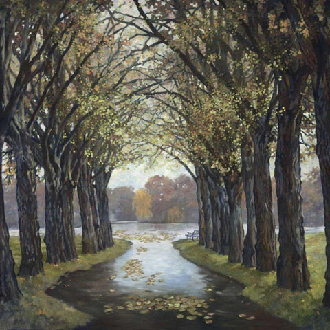 Lakes Rendezvous I Black Modern Wood Framed Art Print by Reynolds, Graham