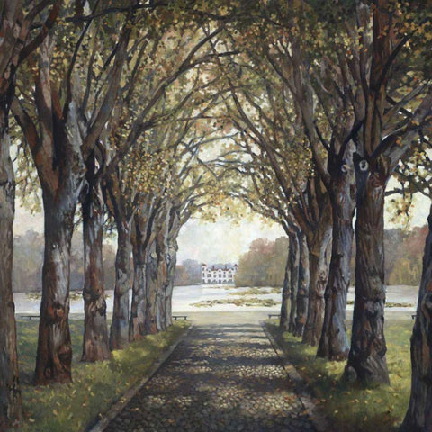 Lakes Rendezvous II Black Modern Wood Framed Art Print with Double Matting by Reynolds, Graham