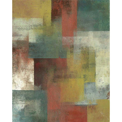 Amelia Island Blue I Black Modern Wood Framed Art Print with Double Matting by Green-Aldridge, W.