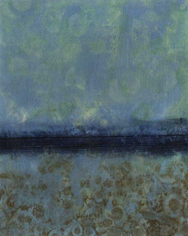 Diffused Light I White Modern Wood Framed Art Print with Double Matting by Green-Aldridge, W.