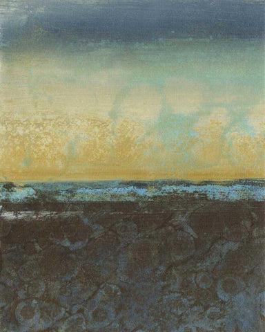 Diffused Light II Black Ornate Wood Framed Art Print with Double Matting by Green-Aldridge, W.