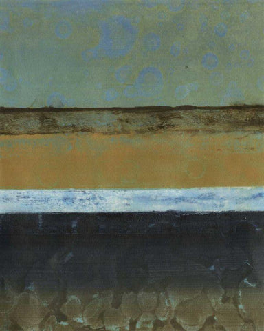 Diffused Light V Black Ornate Wood Framed Art Print with Double Matting by Green-Aldridge, W.