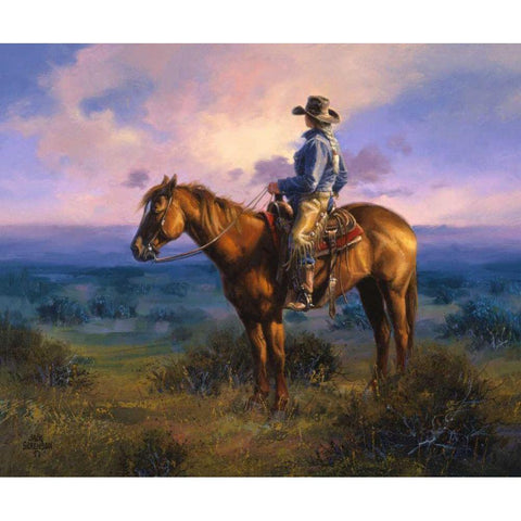 A Place in the Sun Gold Ornate Wood Framed Art Print with Double Matting by Sorenson, Jack