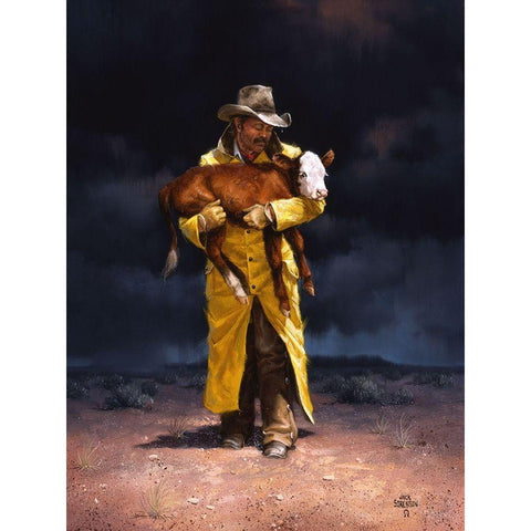 Helping Hand White Modern Wood Framed Art Print by Sorenson, Jack
