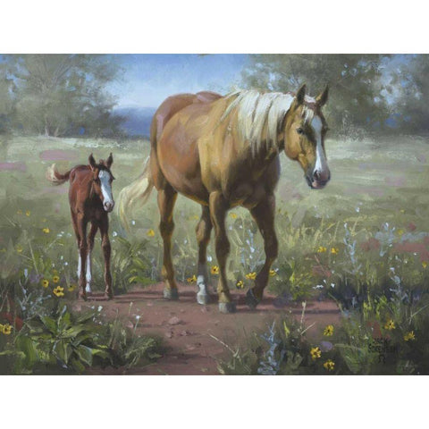 Comin In Black Modern Wood Framed Art Print by Sorenson, Jack