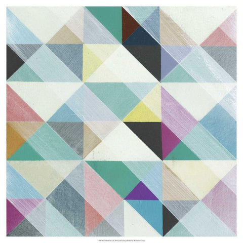 Moderno II White Modern Wood Framed Art Print by Fuchs, Jodi