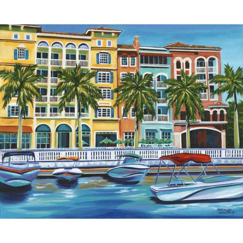 Tropical Rendezvous I Black Modern Wood Framed Art Print by Vitaletti, Carolee