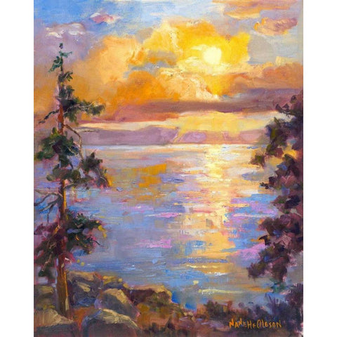 Western Vistas I Black Modern Wood Framed Art Print by Oleson, Nanette