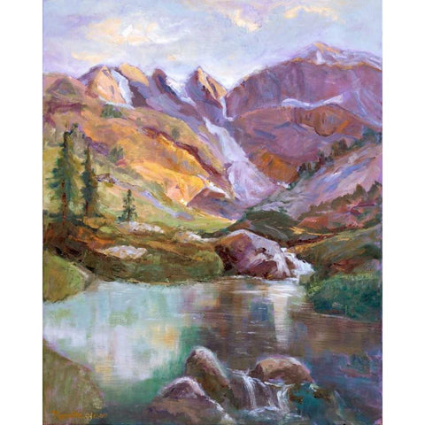 Western Vistas II Black Modern Wood Framed Art Print by Oleson, Nanette
