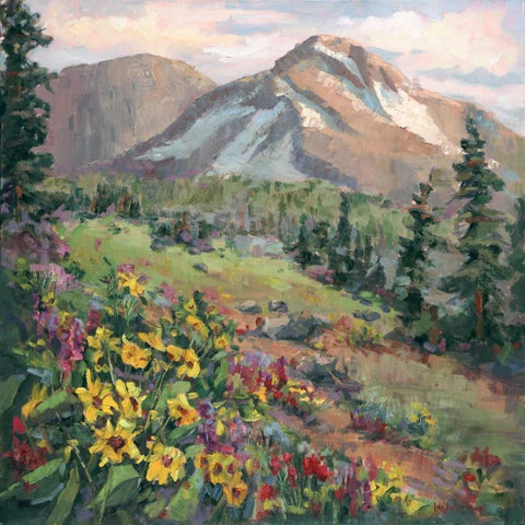 Western Vistas III Black Modern Wood Framed Art Print by Oleson, Nanette