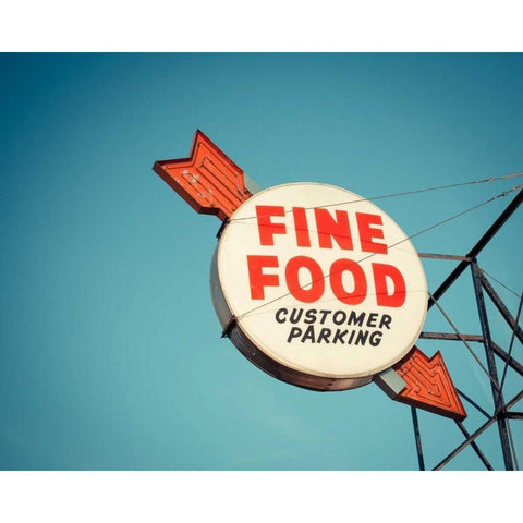 Vintage Diner III Gold Ornate Wood Framed Art Print with Double Matting by Recapturist