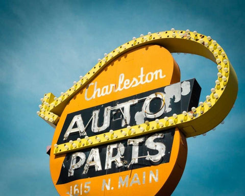 Vintage Retail I Black Ornate Wood Framed Art Print with Double Matting by Recapturist