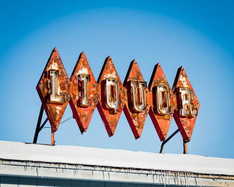 Vintage Retail V Black Ornate Wood Framed Art Print with Double Matting by Recapturist