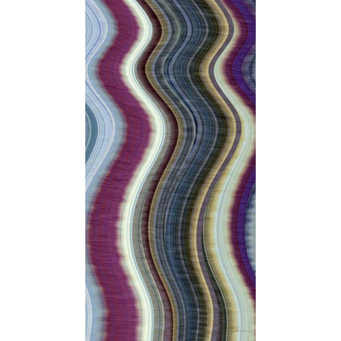 Rumba III Black Modern Wood Framed Art Print with Double Matting by Burghardt, James