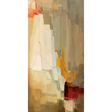 Mesa Panels II Black Modern Wood Framed Art Print with Double Matting by Burghardt, James