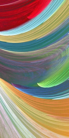 Wind Waves III White Modern Wood Framed Art Print with Double Matting by Burghardt, James