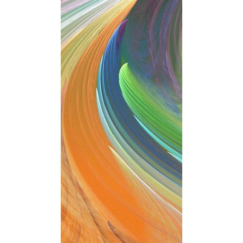 Wind Waves IV Black Modern Wood Framed Art Print by Burghardt, James