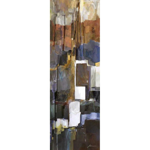 Rock II Black Modern Wood Framed Art Print with Double Matting by Burghardt, James