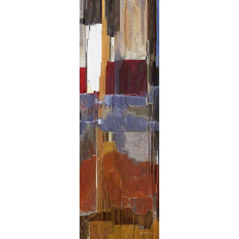 Rock III Black Modern Wood Framed Art Print with Double Matting by Burghardt, James