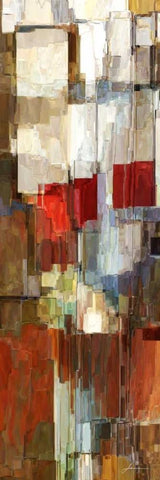 Rock IV Black Ornate Wood Framed Art Print with Double Matting by Burghardt, James