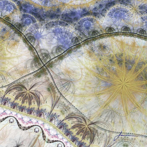 Bedouin Map I White Modern Wood Framed Art Print by Burghardt, James