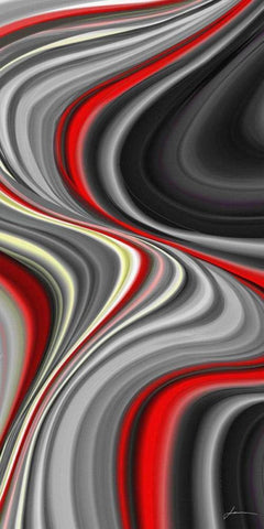 Smoke Screen I White Modern Wood Framed Art Print with Double Matting by Burghardt, James