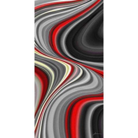 Smoke Screen I White Modern Wood Framed Art Print by Burghardt, James