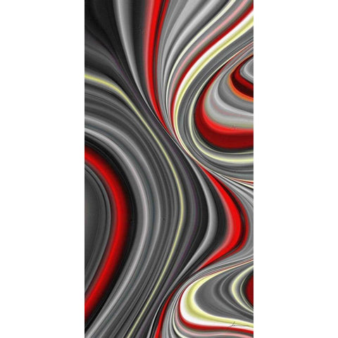 Smoke Screen II Black Modern Wood Framed Art Print by Burghardt, James