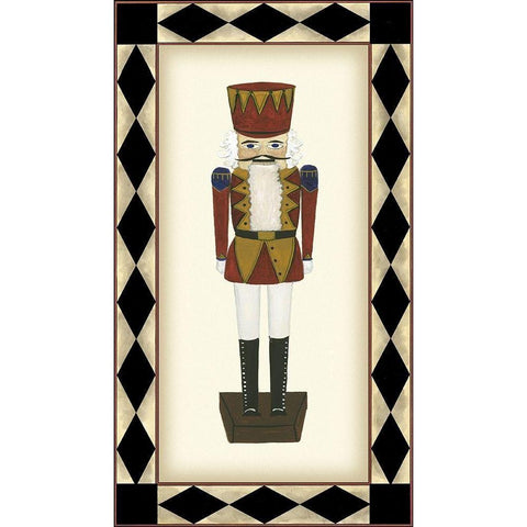 Nutcracker Black Modern Wood Framed Art Print by Kafantaris, Tina