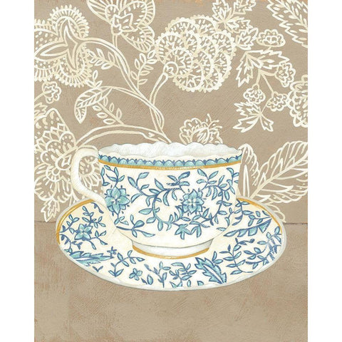 High Tea II White Modern Wood Framed Art Print by Zarris, Chariklia