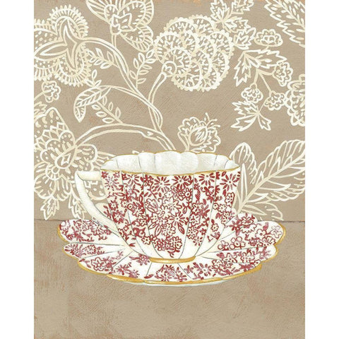 High Tea IV Gold Ornate Wood Framed Art Print with Double Matting by Zarris, Chariklia