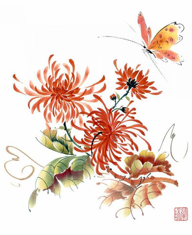 The Light Touch II White Modern Wood Framed Art Print with Double Matting by Parker, Nan Rae