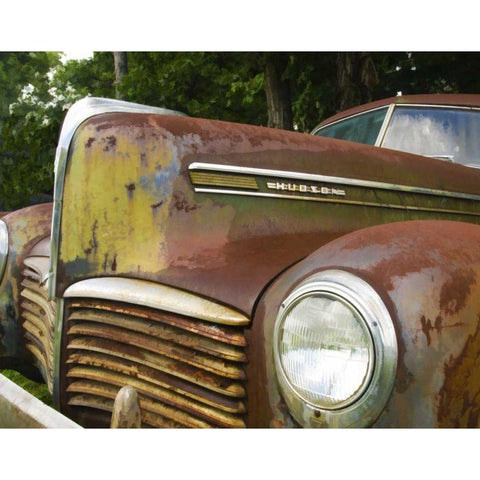 Small Rusty Hudson II White Modern Wood Framed Art Print by Head, Danny