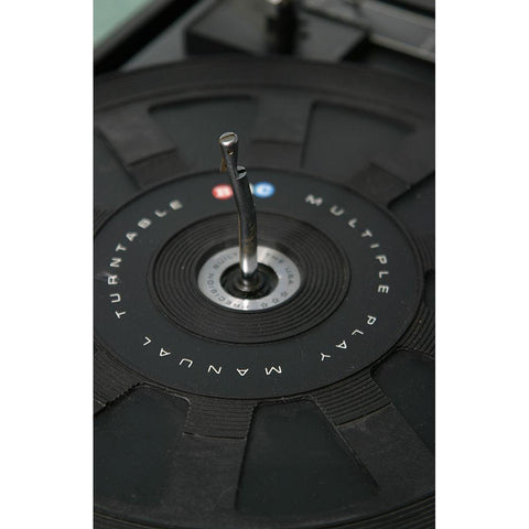 Turntable III Gold Ornate Wood Framed Art Print with Double Matting by Stramel, Renee W.