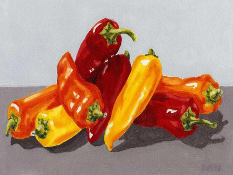 Birds of a Feather White Modern Wood Framed Art Print with Double Matting by Choate, Lisa